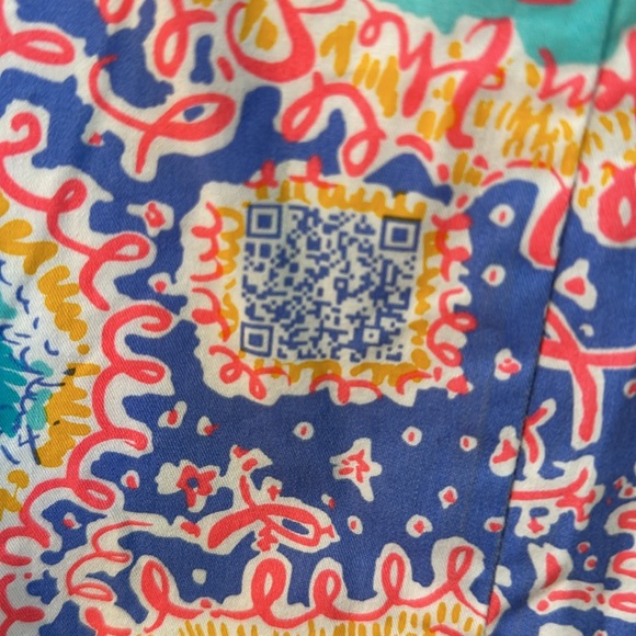 Lilly Pulitzer Written in the Sun | Size 5 Shift with QR code! - Picture 3 of 3
